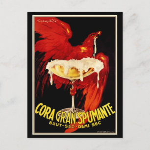 Carte Postale Publicité vintage Italienne Spumante