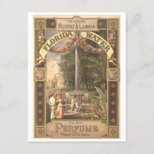 Carte Postale Publicité vintage pour Floride Parfum d'eau
