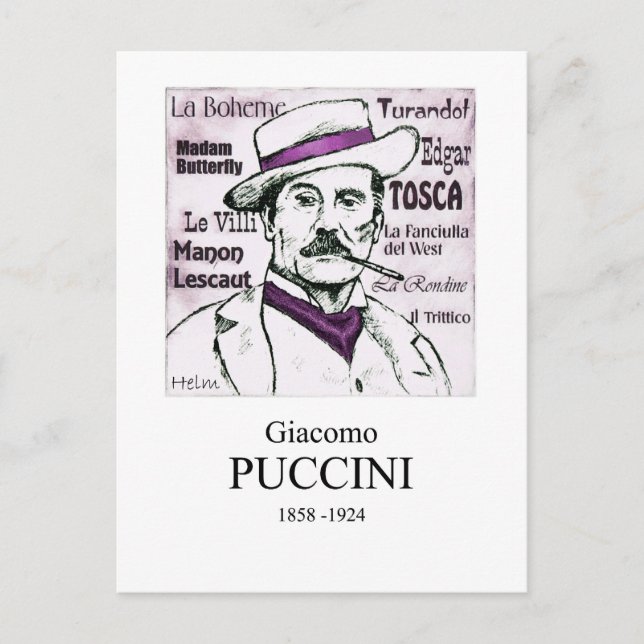 Carte Postale Puccini (Devant)