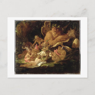 Carte Postale Puck and Fairies, du rêve d'une nuit d'été