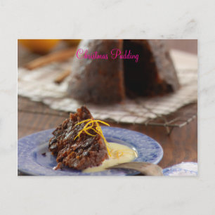 Carte Postale Pudding de Noël