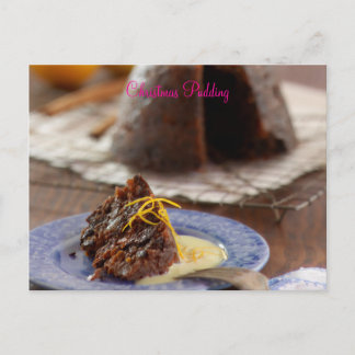 Carte Postale Pudding de Noël