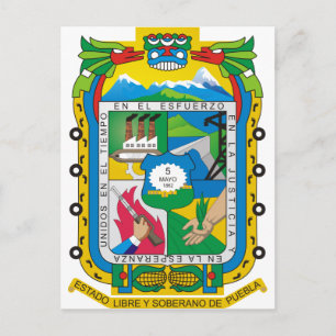 Carte Postale Puebla, Mexique