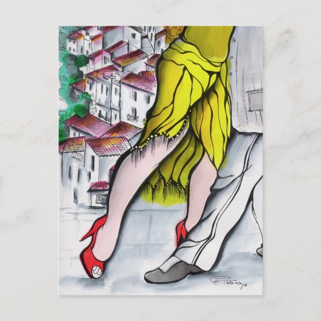 Carte Postale Pueblo Blanco Tango (Devant)