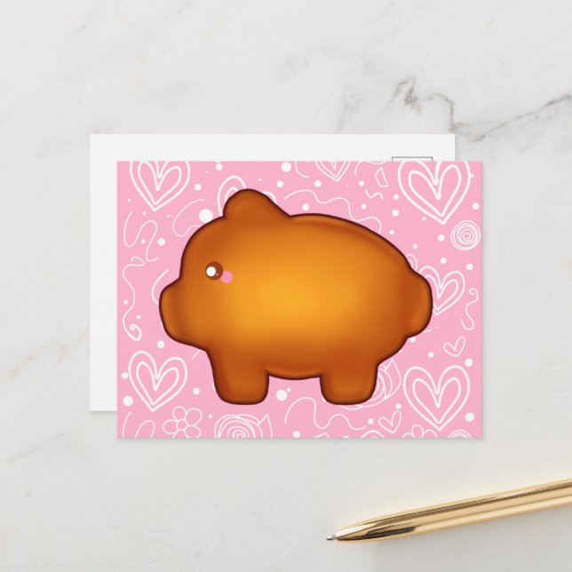 Carte Postale Puerquito De Piloncillo Pan Dulce (Devant/Arrière en situation)