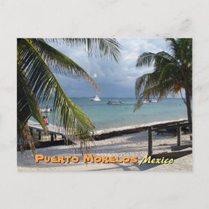 Carte Postale Puerto Morelos, Mexique