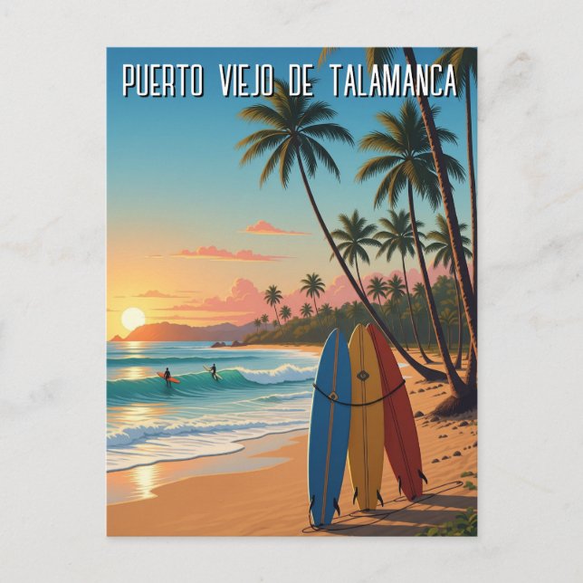 Carte Postale Puerto Viejo de Talamanca Costa Rica Voyage (Devant)