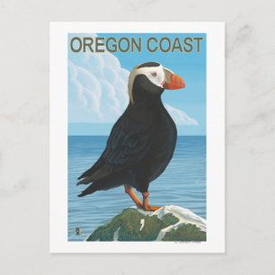 Carte Postale Puffin touffé de la côte de l'Oregon