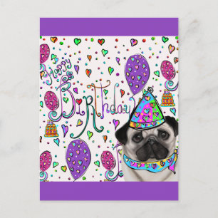 CARTE POSTALE PUG