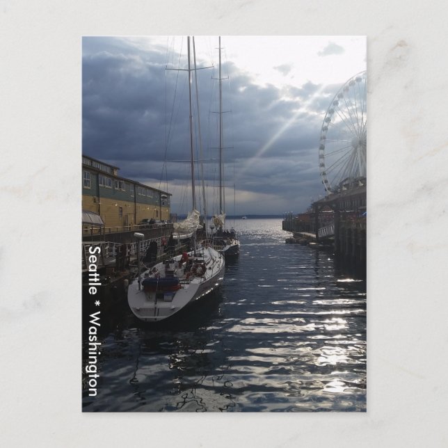 Carte Postale Puget Sound Waterfront Seattle Washington Postcard (Devant)