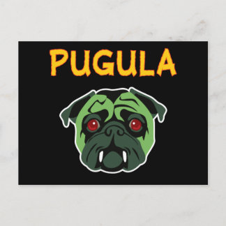 Carte Postale Pugula le chien vampire