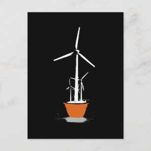 Carte Postale Puissance des fleurs éoliennes