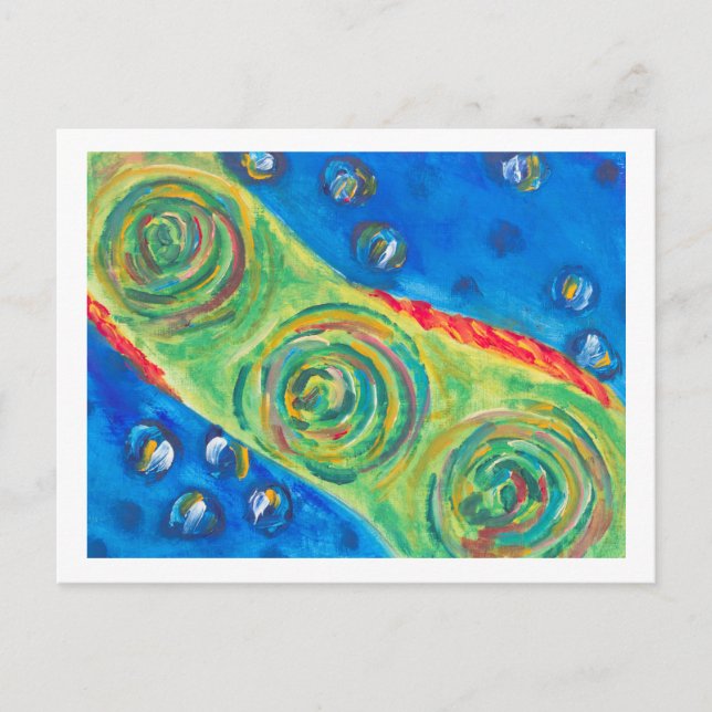 Carte Postale Puissante pieuvre (Devant)