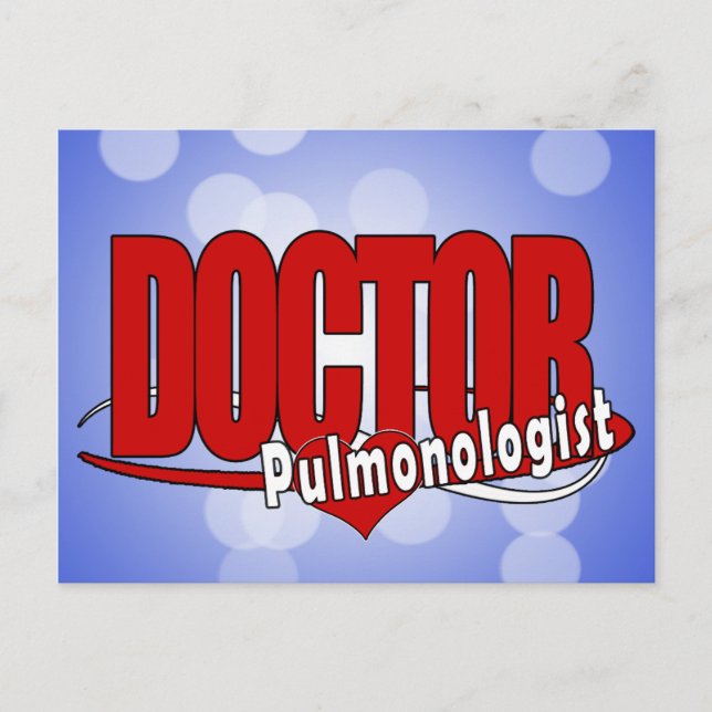 CARTE POSTALE PULMONOLOGUE DU MÉDECIN LOGO (Devant)