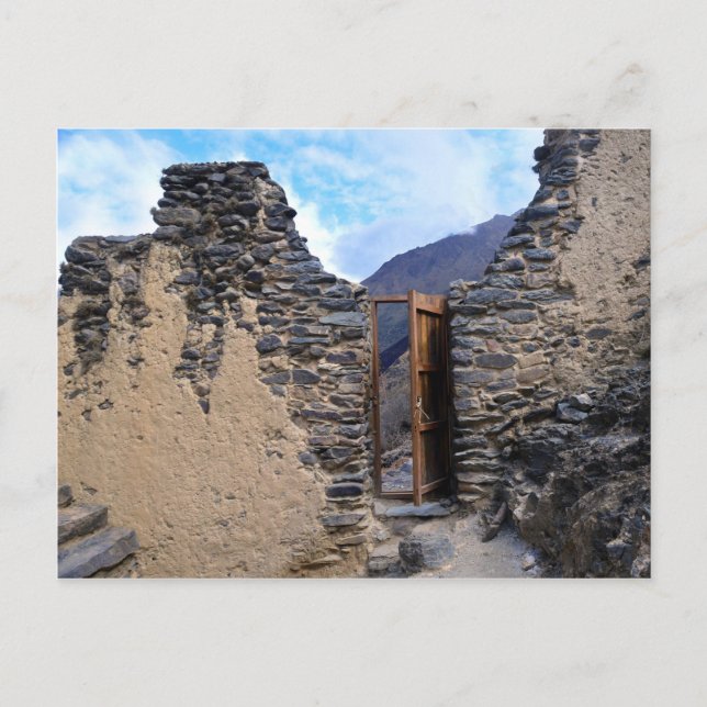 Carte Postale Pumatallis Temple Door to Inca Trail, Pérou (Devant)