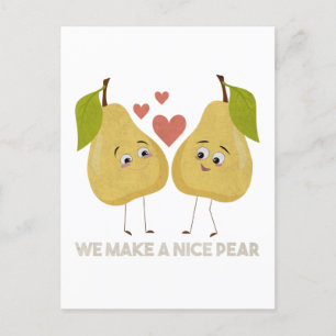 Carte Postale Pun de fruits : On fait une jolie poire