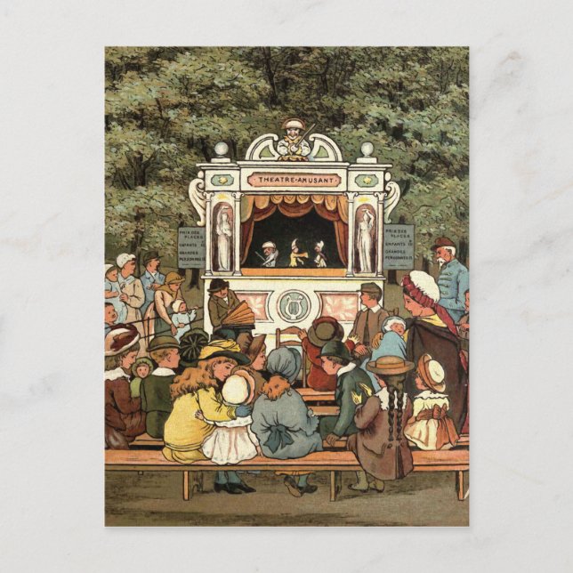 Carte Postale Punch et Judy Puppet Show" (Devant)