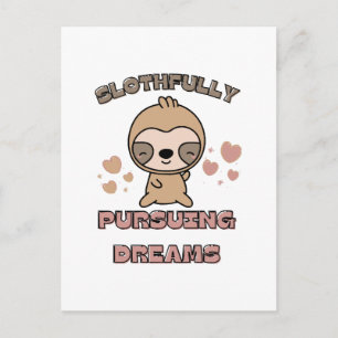 Carte Postale Punition d'animal de paresseux Kawaii