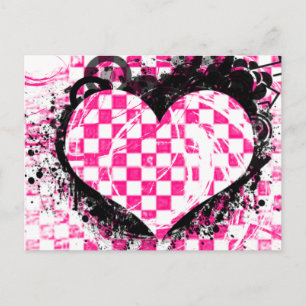 Carte Postale Punk Rock Love Mariage nuptiale douche Invitation