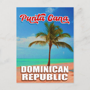 Carte Postale Punta Cana Dominicaine - Souvenir Vintage 80s