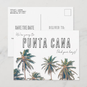 Carte Postale Punta Cana Tropical Beach Mariage Enregistrer la d