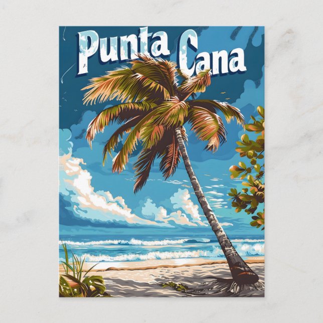 Carte Postale Punta Cana Vintage (Devant)