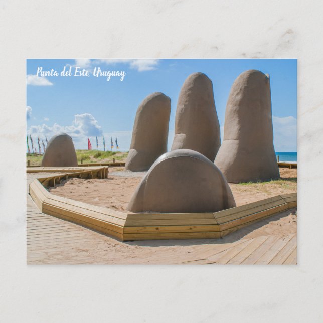 Carte Postale Punta del Este, Uruguay, La Mano (Devant)