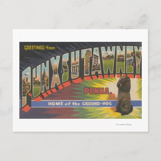 Carte Postale Punxsutawney, Pennsylvanie (Groundhog) (Devant)