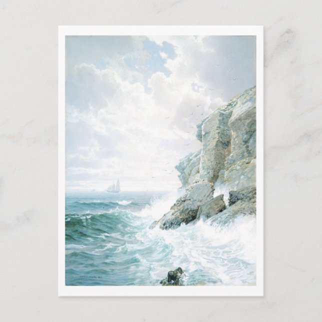 Carte Postale Purgatoire Cliff Peinture de paysage marin (Devant)