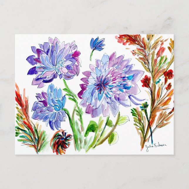 Carte Postale Purple Asters (Devant)