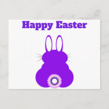 Carte Postale Purple Bunny Pâques