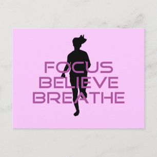 Carte Postale Purple Focus Croire Respirer