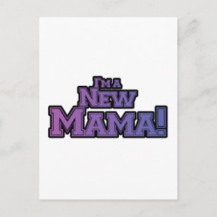 Carte Postale Purple Je suis un nouveau t-shirts et cadeaux Mama