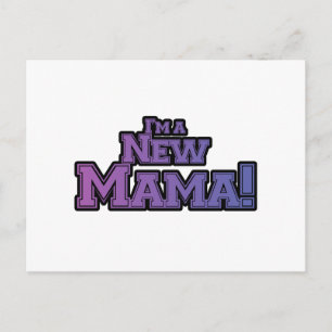 Carte Postale Purple Je suis un nouveau t-shirts et cadeaux Mama
