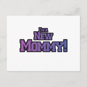 Carte Postale Purple Je suis une nouvelle maman Tshirts et cadea