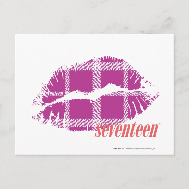 Carte Postale Purple plaid (Devant)