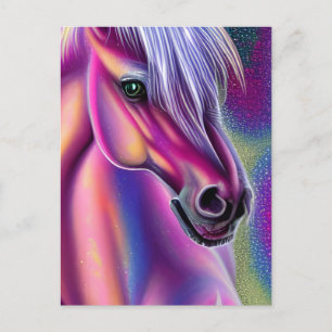 Carte postale Purple Pony