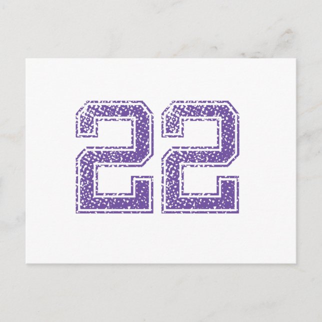Carte Postale Purple Sports Jerzee Numéro 22.png (Devant)