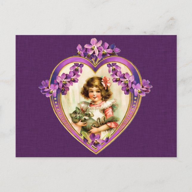Carte postale Purple Valentine's Day (Devant)