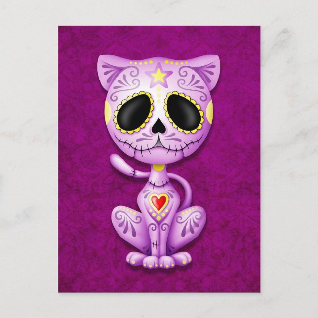 Carte Postale Purple Zombie Sucre Kitten (Devant)