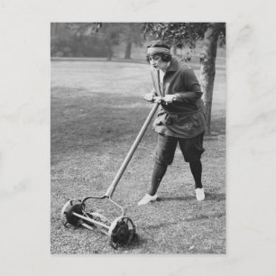 Carte Postale Push Reel Mower, années 1910