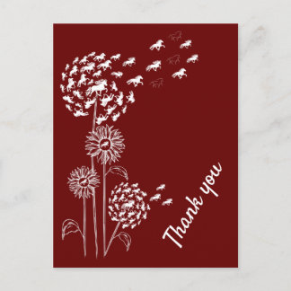 Carte Postale Pusteblume mit Töltern   Postkarte