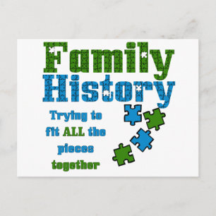 Carte Postale Puzzle d'histoire familiale