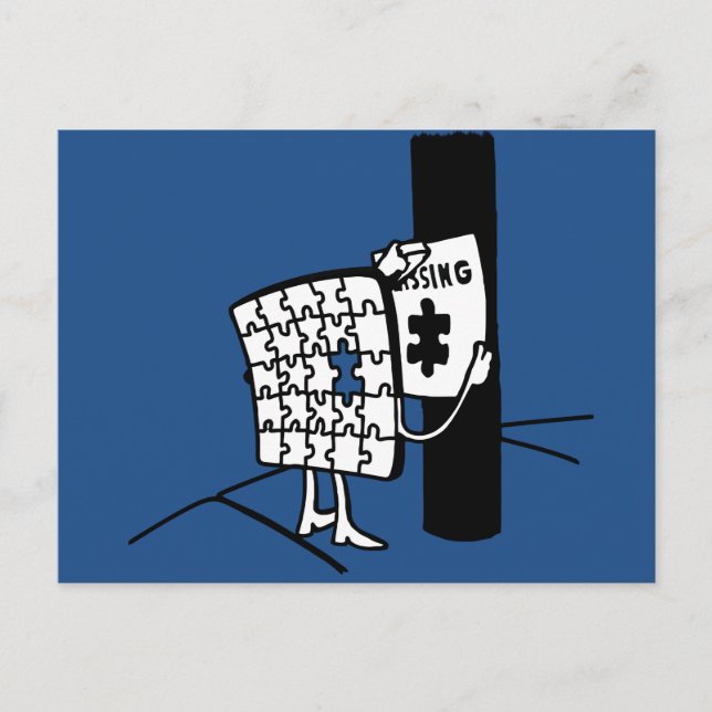 Carte Postale Puzzle manquant (Devant)