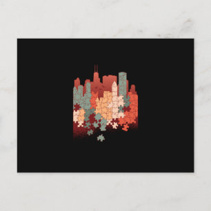 Carte Postale Puzzle urbain