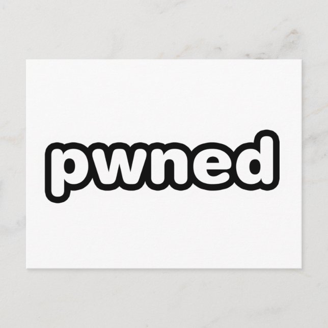 Carte Postale pwned - gamer jeux vidéo possédés (Devant)