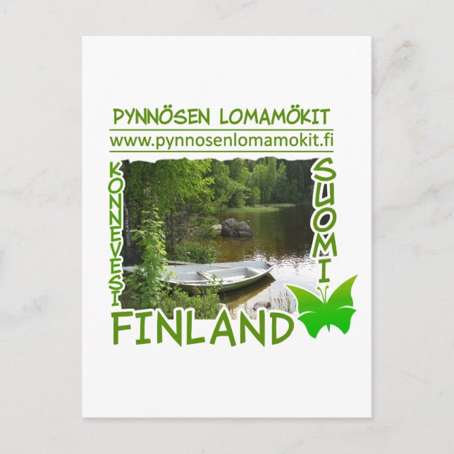Carte postale Pynnösen Lomamökit - personnaliser (Devant)