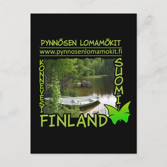 Carte postale Pynnösen Lomamökit - personnaliser (Devant)