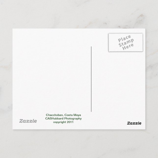 Carte Postale Pyramide Chacchoban (Dos)