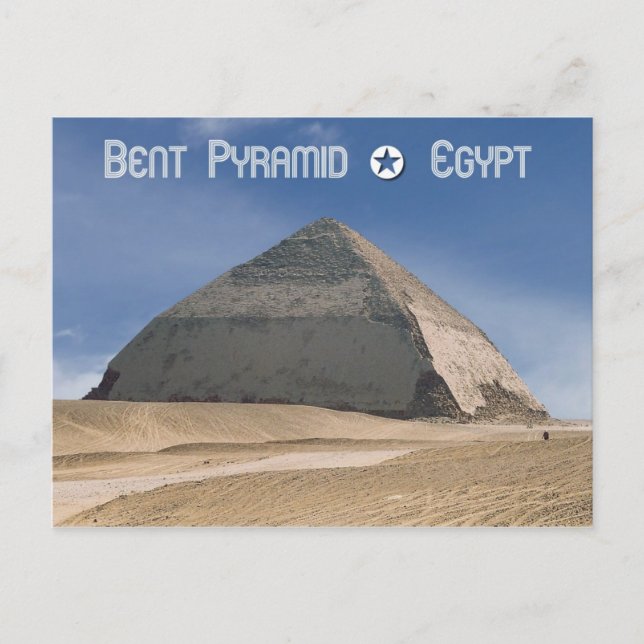 Carte Postale Pyramide de Bent à Dahshur, Egypte (Devant)